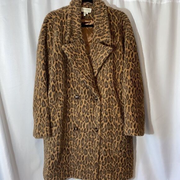 ANTHROPOLOGIE SEE U SOON LEOPARD PRINT FAUX FUR - Picture 9 of 11